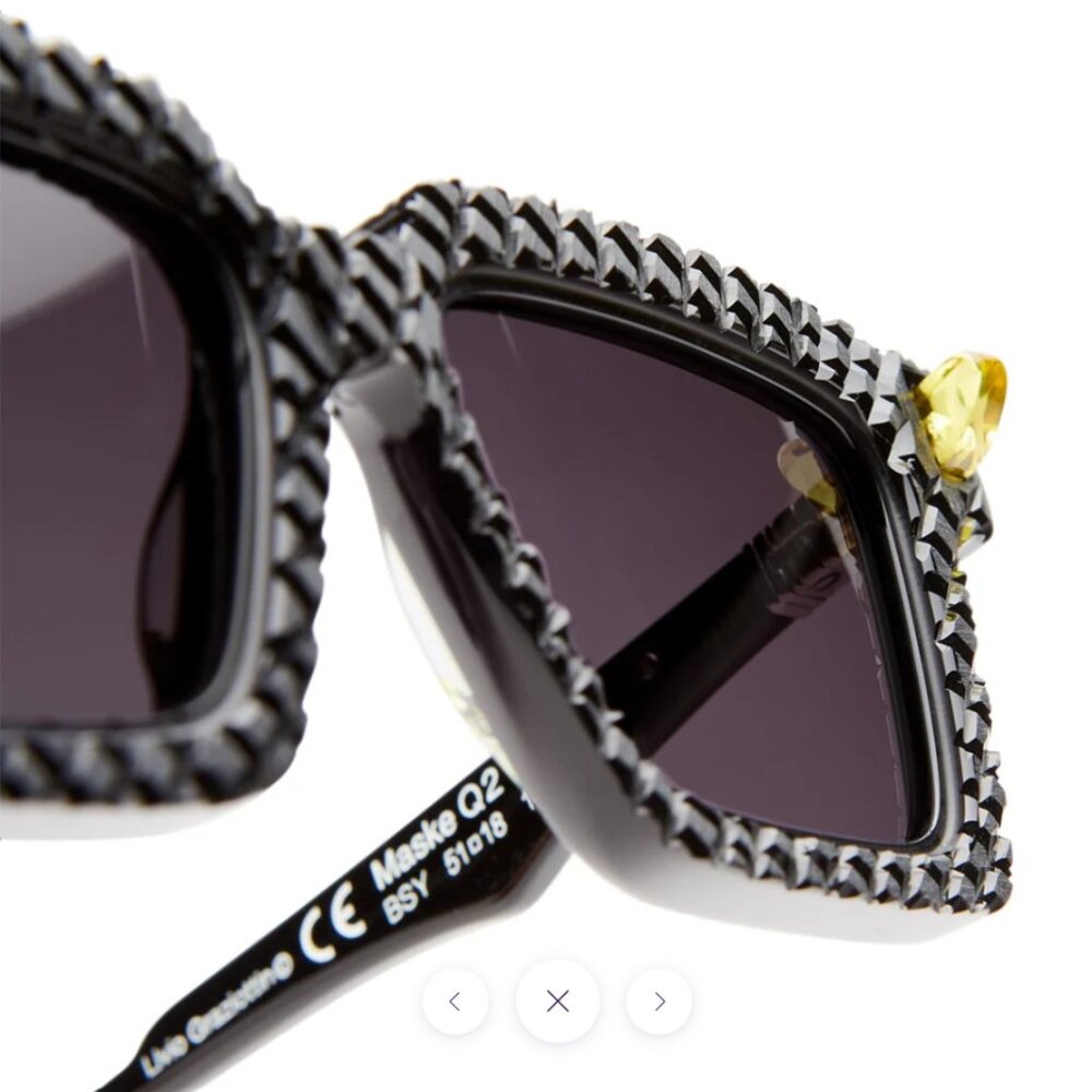 Kuboraum Q2 Mask Black Shine Tectonics Sunglasses Q2 BSY TC